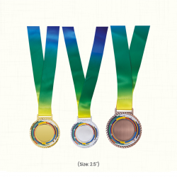 Rainbow Round Medal